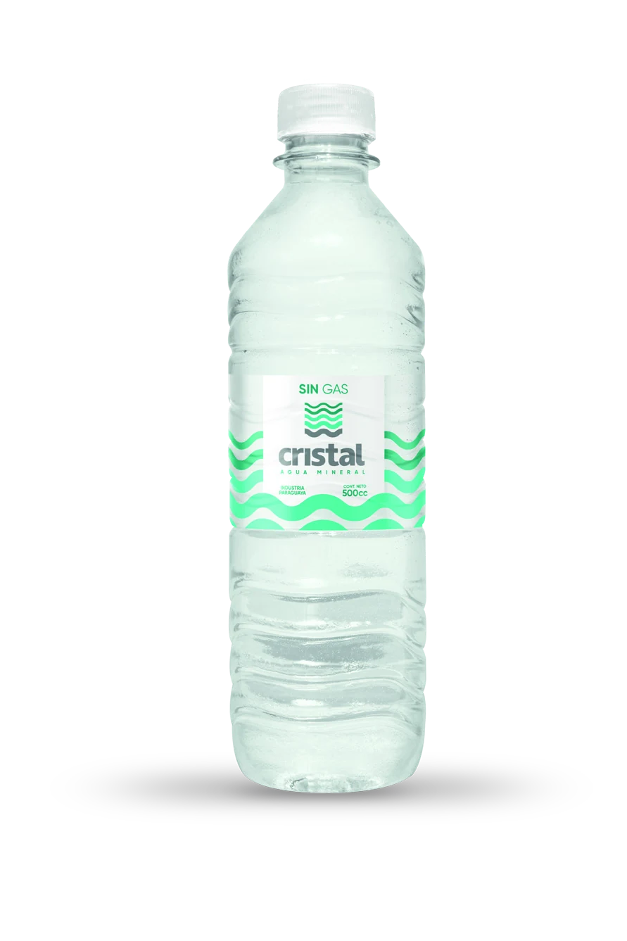 Botella de agua Cristal sin gas